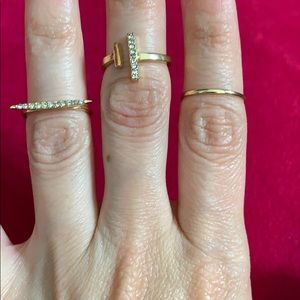 Assorted midi rings